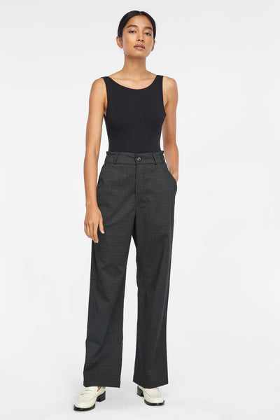 Johnny Trousers - Deadstock Charcoal Plaid