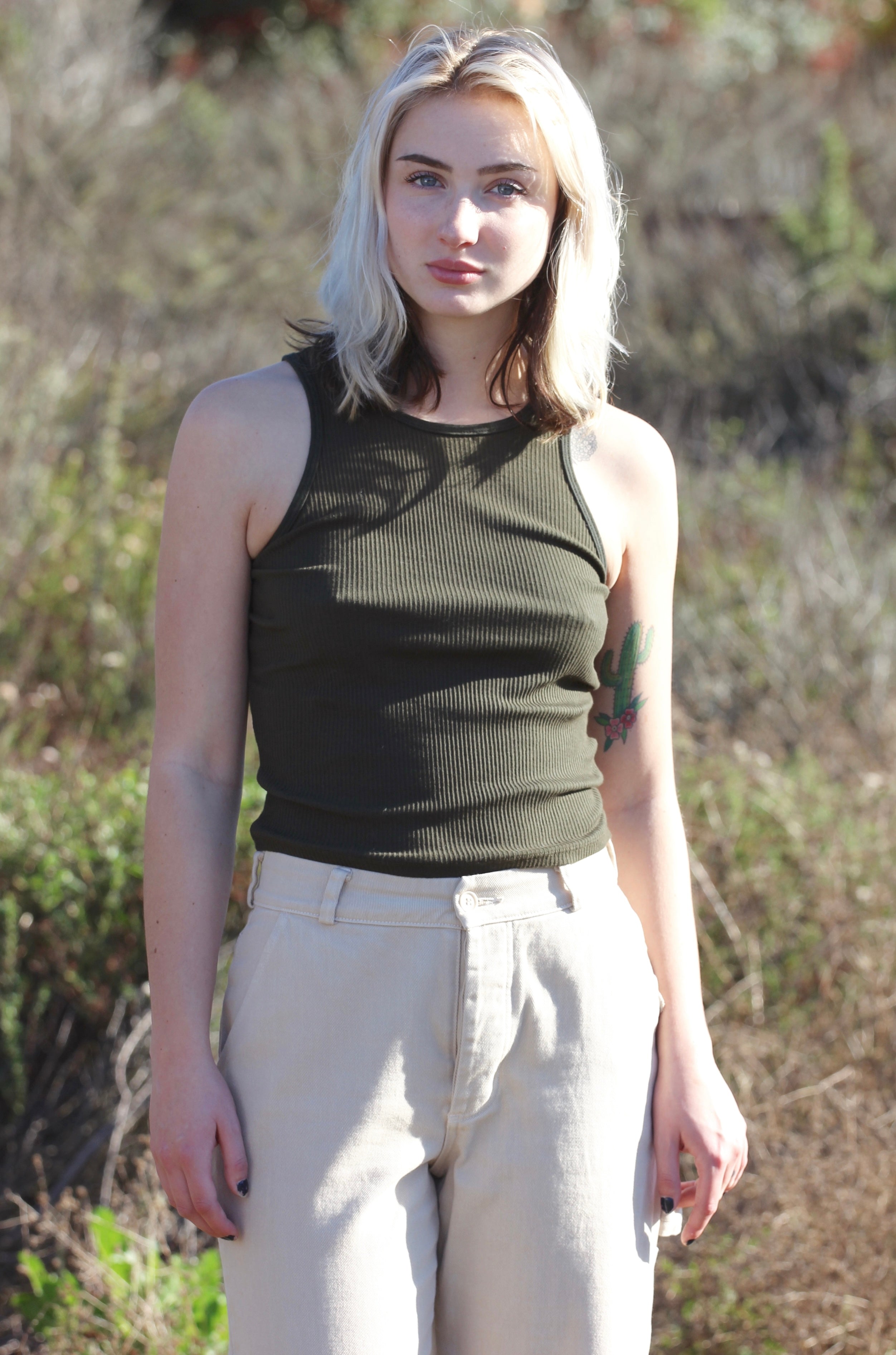 Zoe Tank - Olive