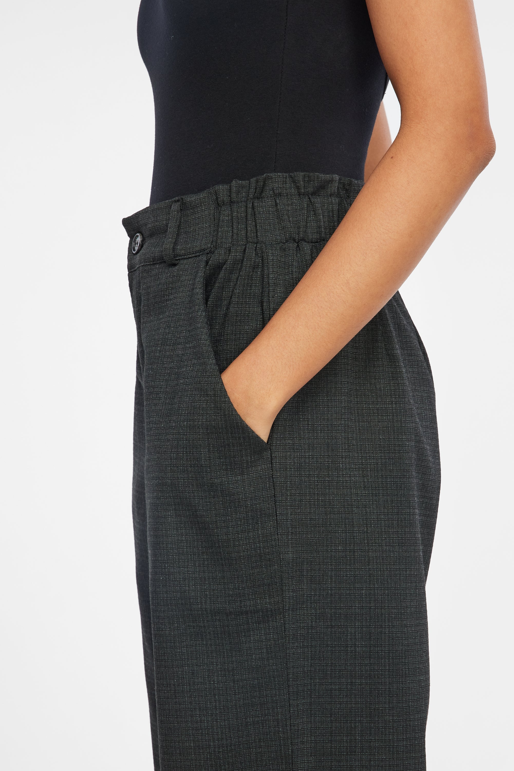 Johnny Trousers - Deadstock Charcoal Plaid