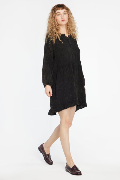 Gauze Keyla Dress - Black Mineral Wash