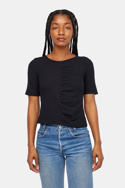 Ruched Tee - Tar