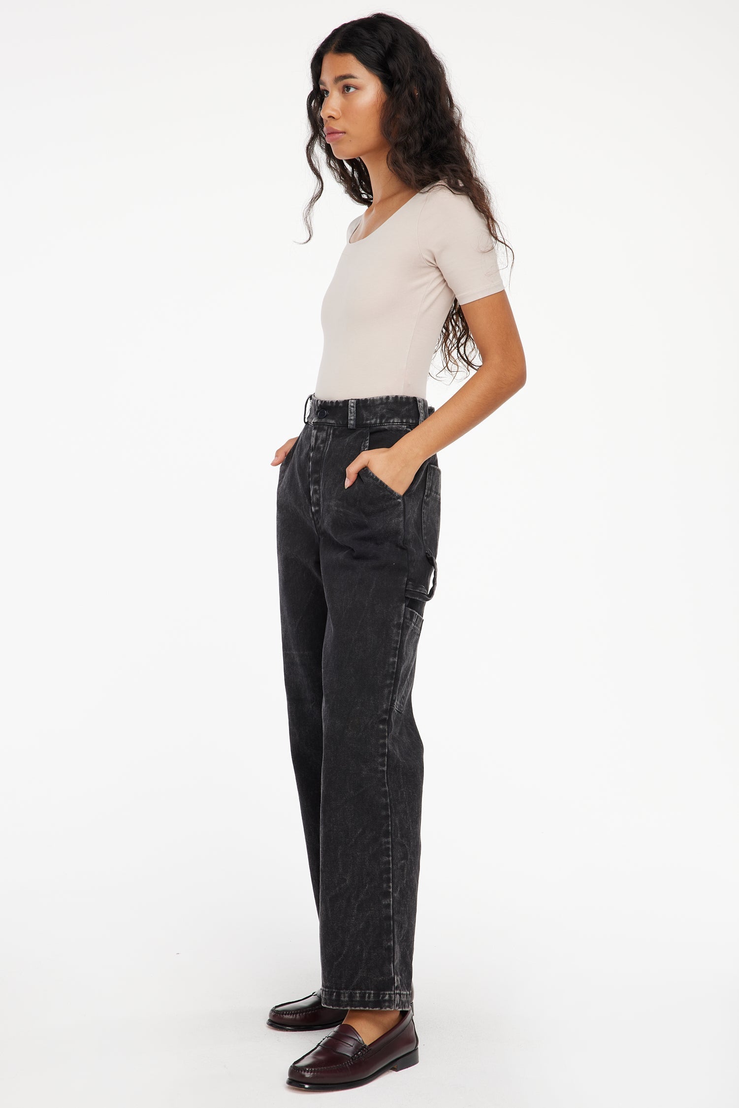 Aiden Trousers - Black Mineral Wash