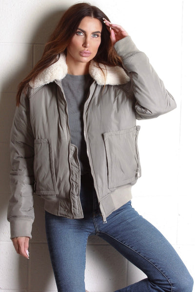Mish Bomber Jacket - Grey