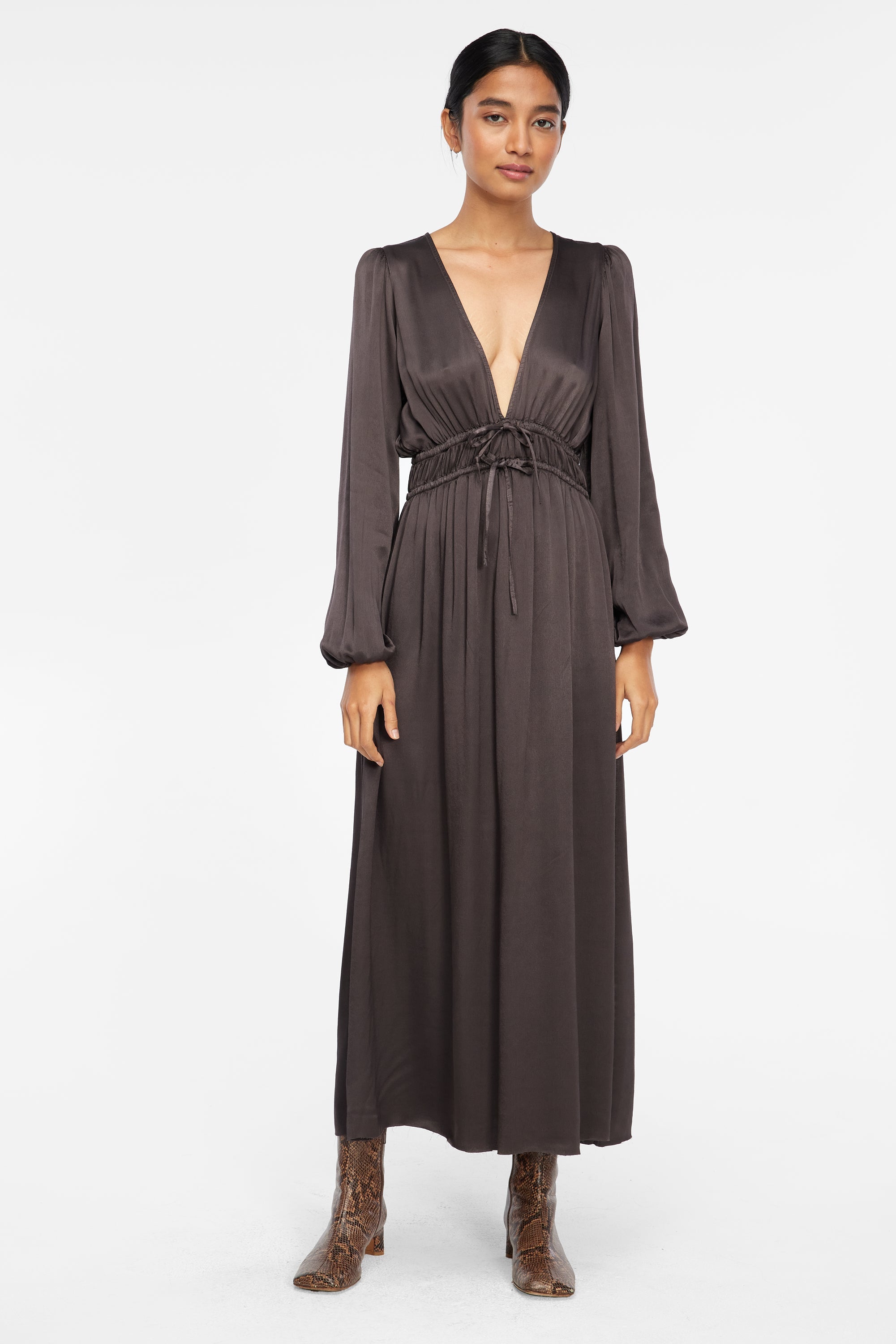 Aurora Dress - Charcoal