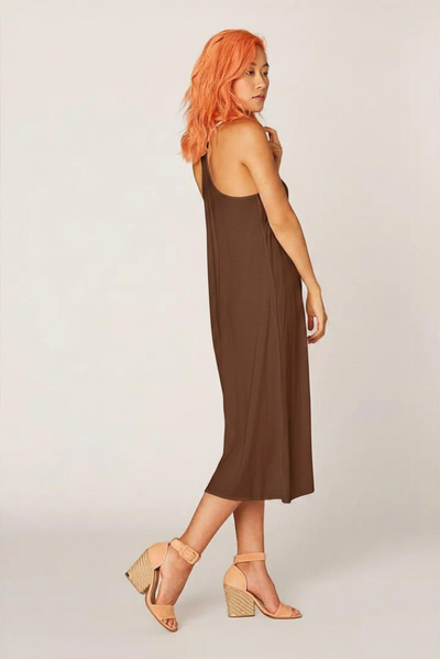 Rayon Racer Slip - Mocha