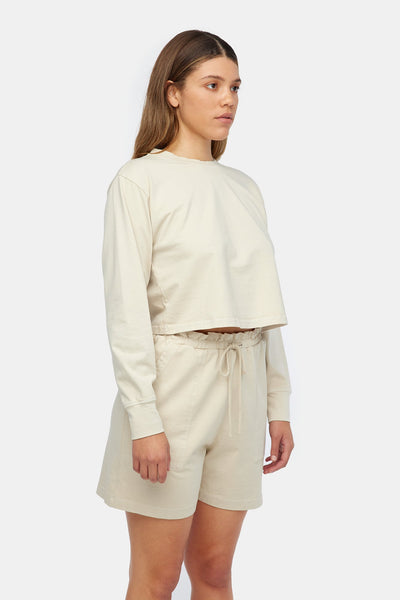 Longsleeve Boxy Tee - Sea Salt