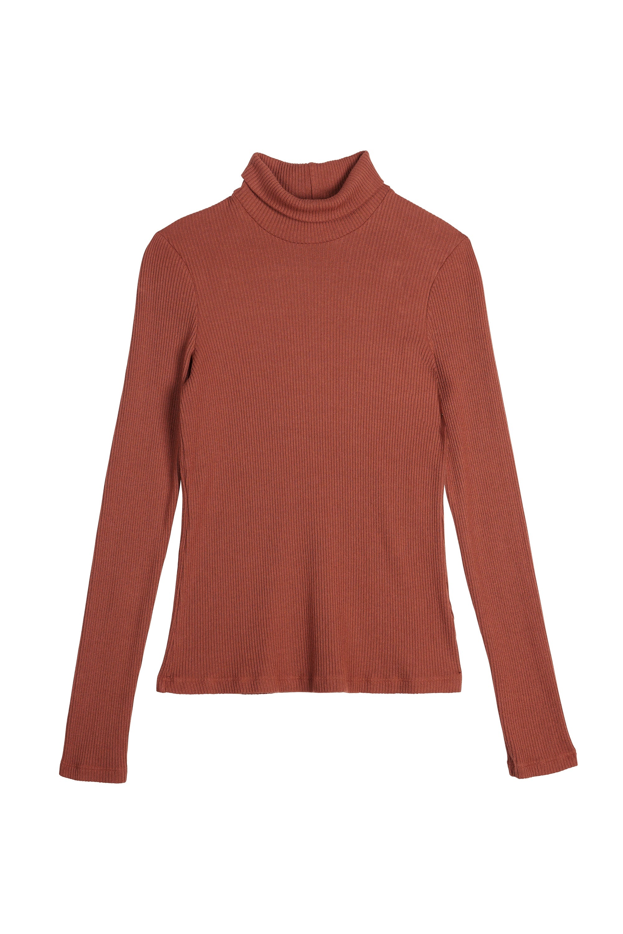 Sweater Rib Turtleneck - Sienna