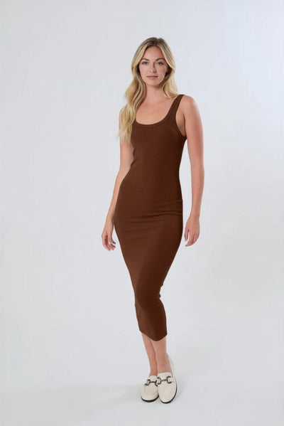Eliah Dress - Mocha Moose
