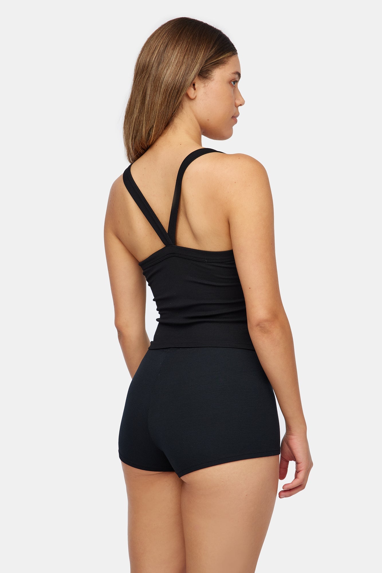 Ribbed Finn Tank - Tar