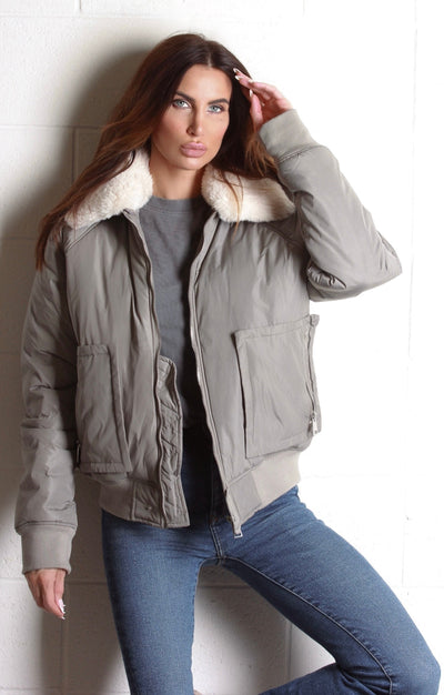 Mish Bomber Jacket - Grey