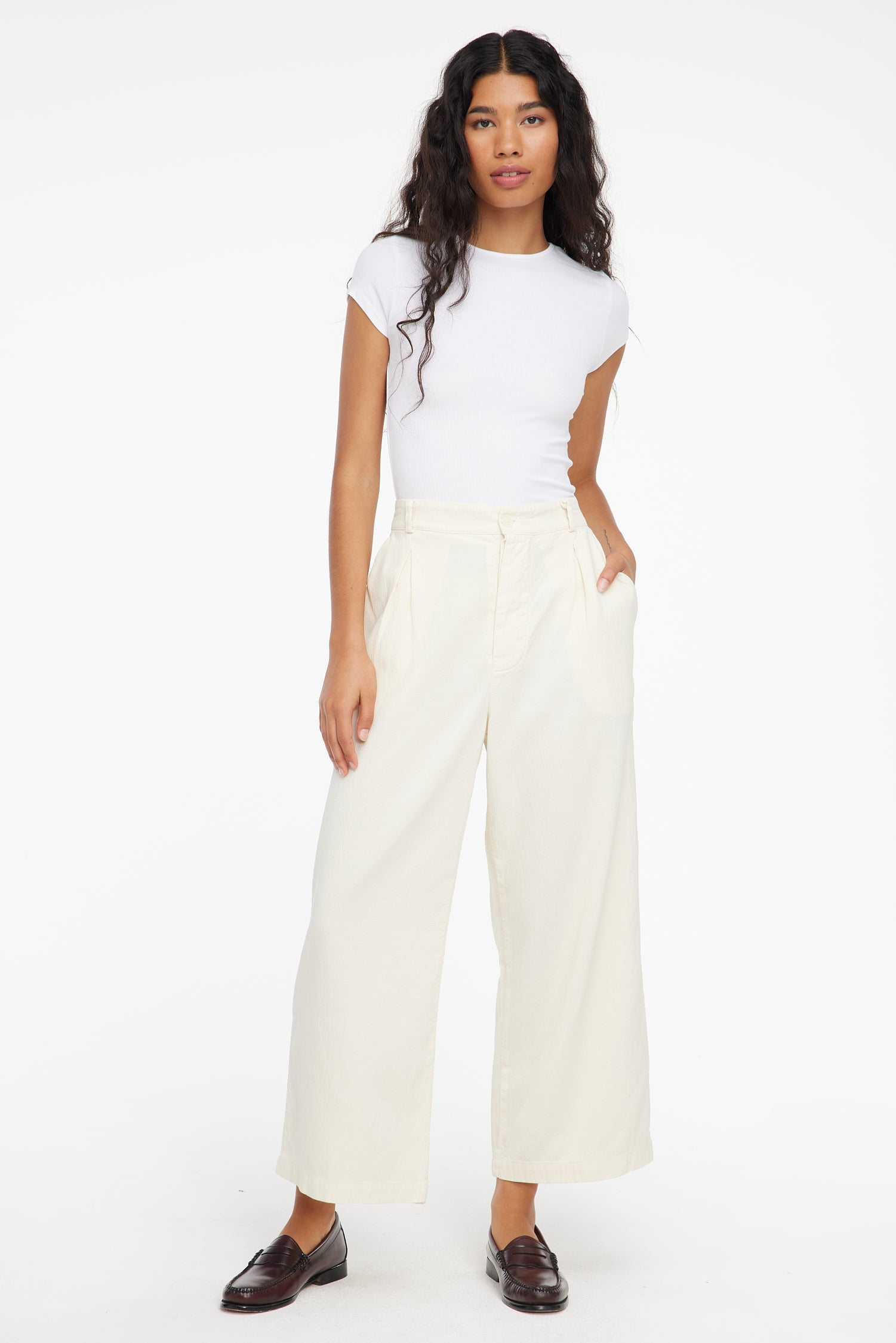Lola Trousers - Panna Cotta