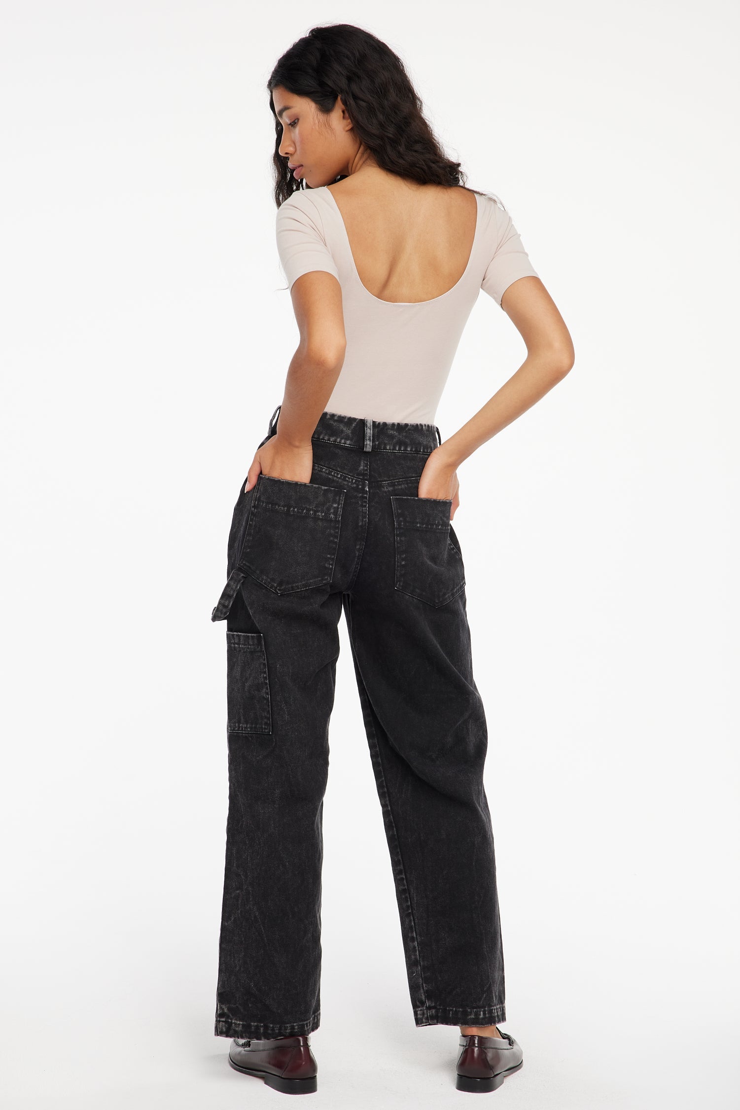 Aiden Trousers - Black Mineral Wash