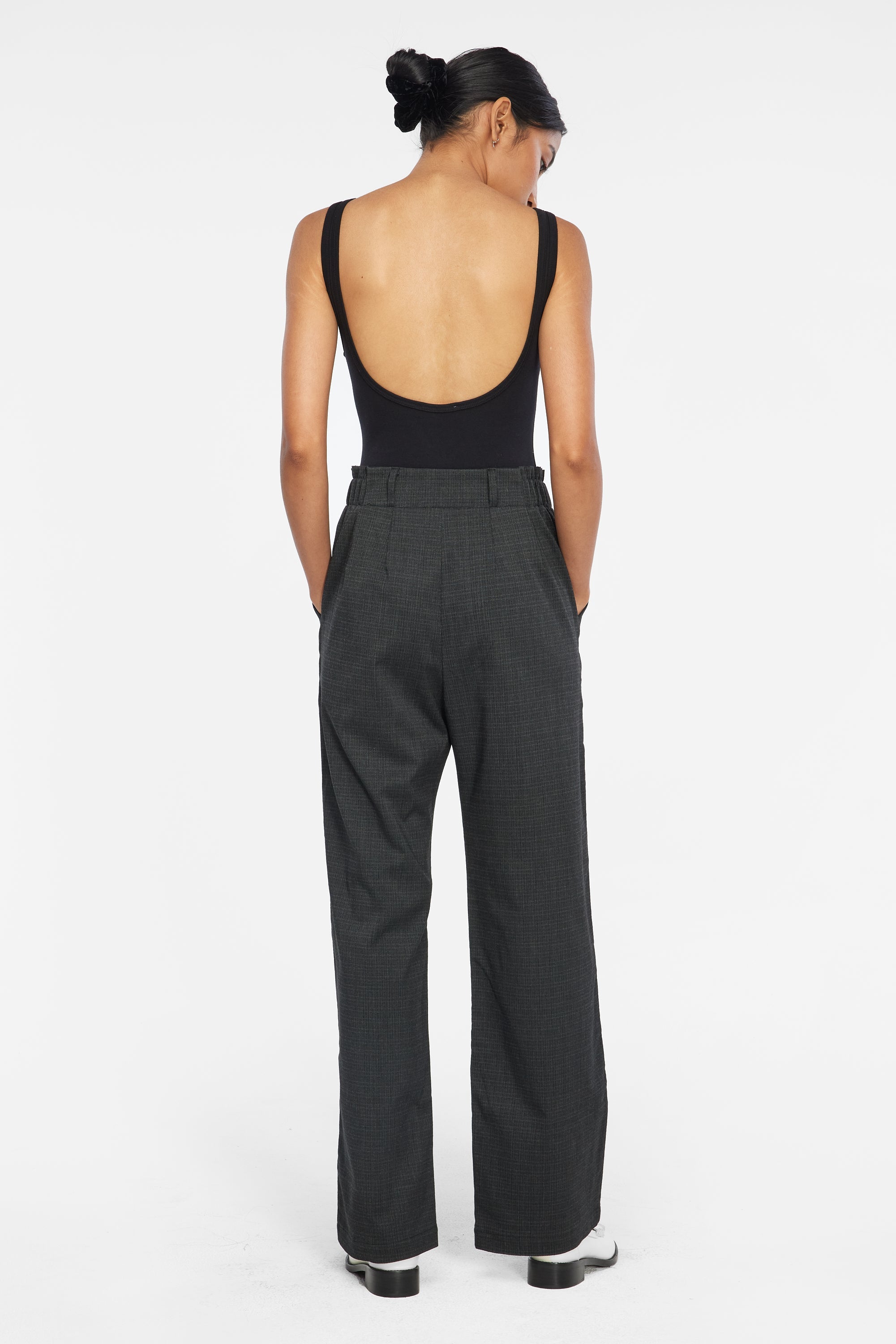 Johnny Trousers - Deadstock Charcoal Plaid
