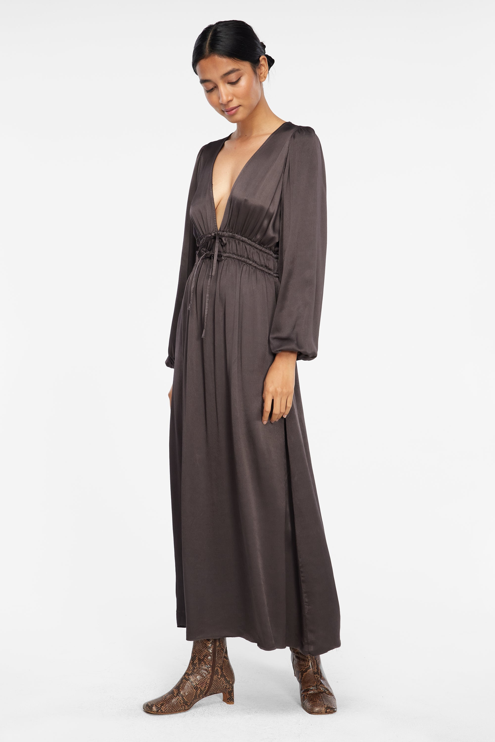Aurora Dress - Charcoal
