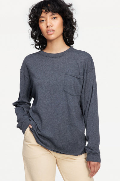 Longsleeve Crewneck - Tar