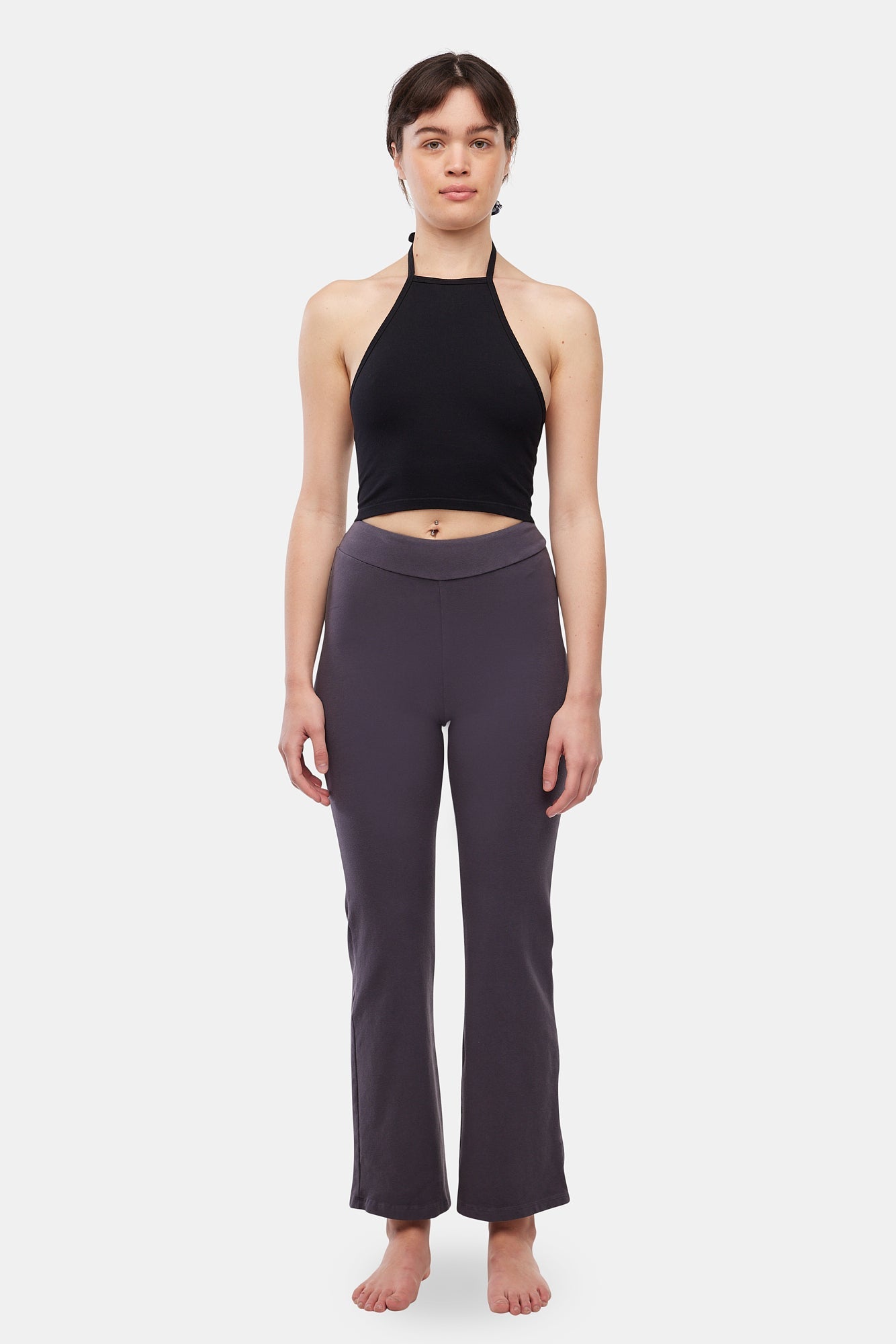 Zappa Flared Leggings - Charcoal