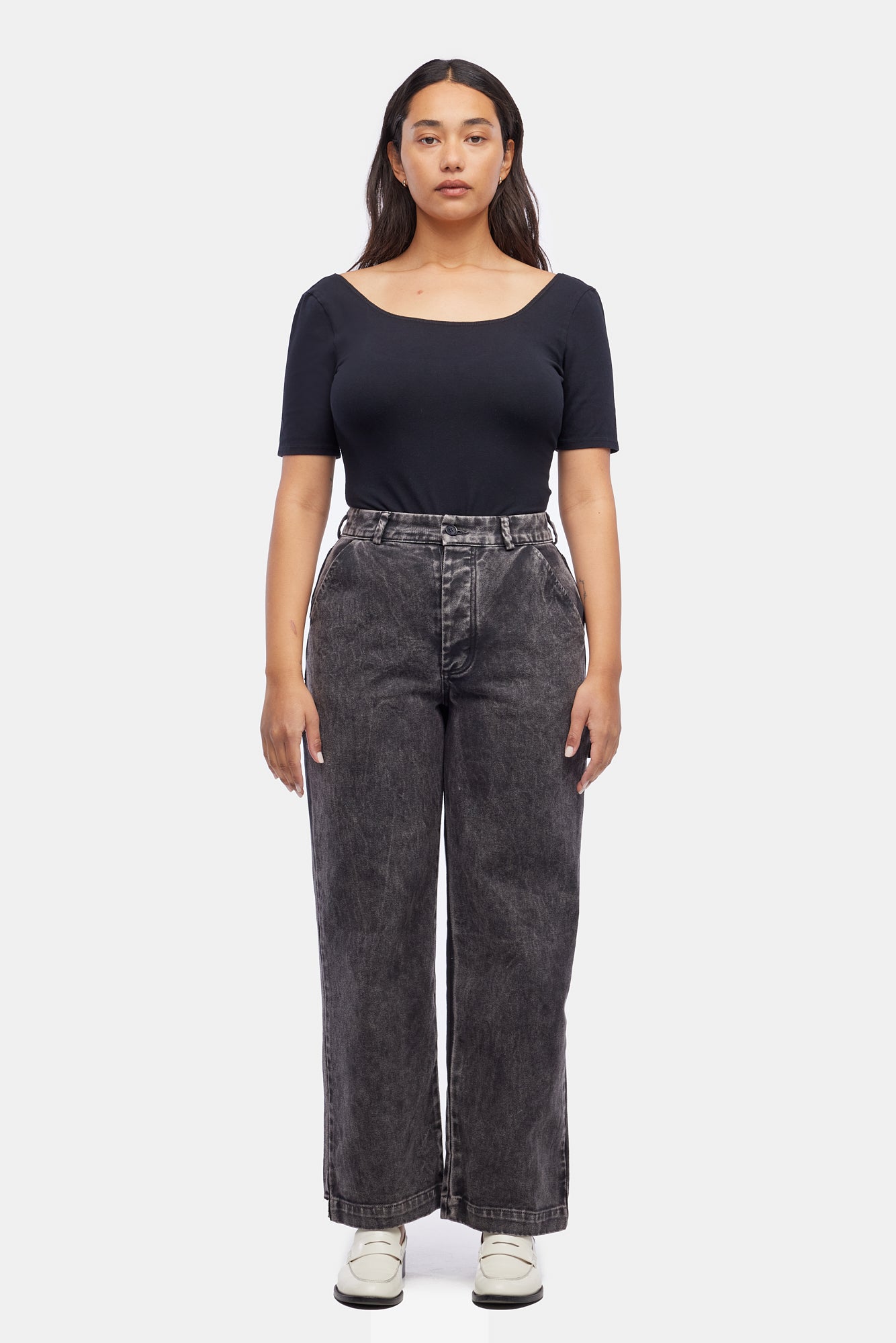 Aiden Trousers - Black Mineral Wash