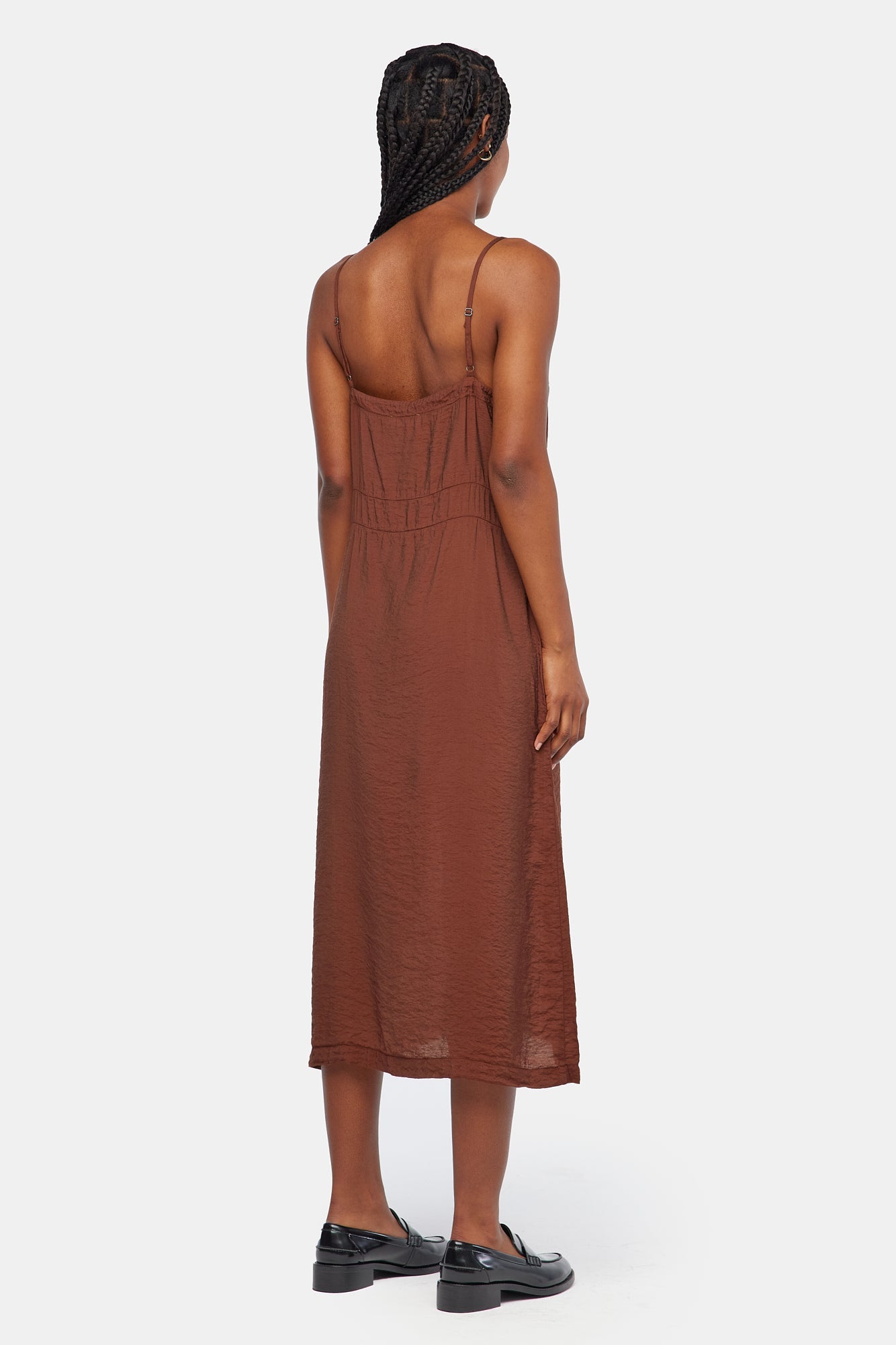 Alma Slip Dress - Chocolate
