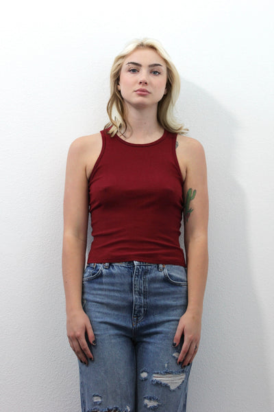 Zoe Tank - Burgundy